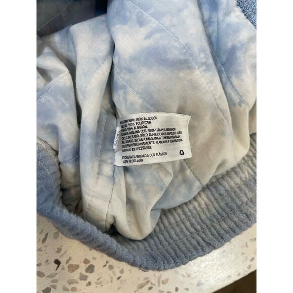 Universal Thread Women Medium Jacket Blue Tie-Dye Bomber Sky Clouds Artist Dream - Picture 12 of 15